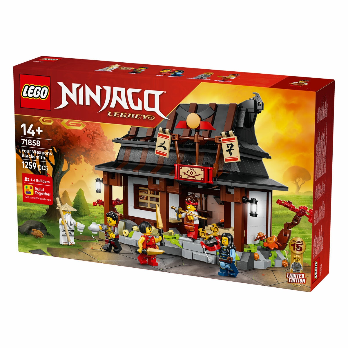 LEGO Ninjago Four Weapons Blacksmith 15th Anniversary - Model 71858 (14th Years)