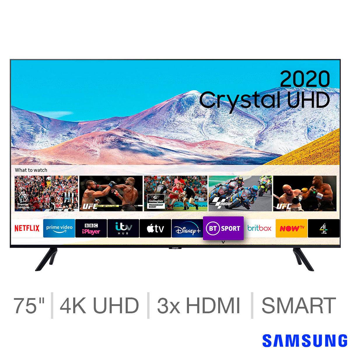 Samsung UE75TU8000KXXU 75 Inch 4K Ultra HD Smart TV Costco UK