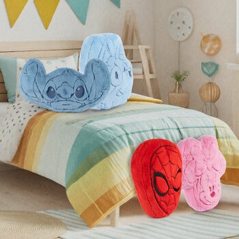 Disney Character Faux Rabbit Fur Oversized Cushion, in 4 Designs