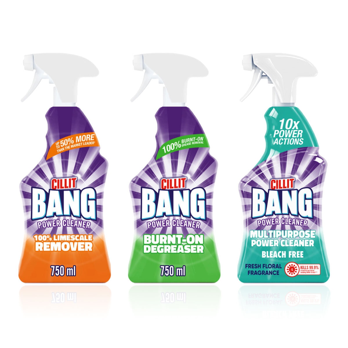 Cillit Bang Multipack Spray, 3 x 750ml