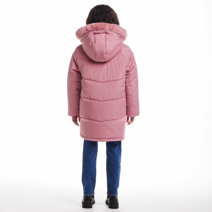 Andy & Evan Girls Back to School/Weekend Parka in Pink, 9-10 Years