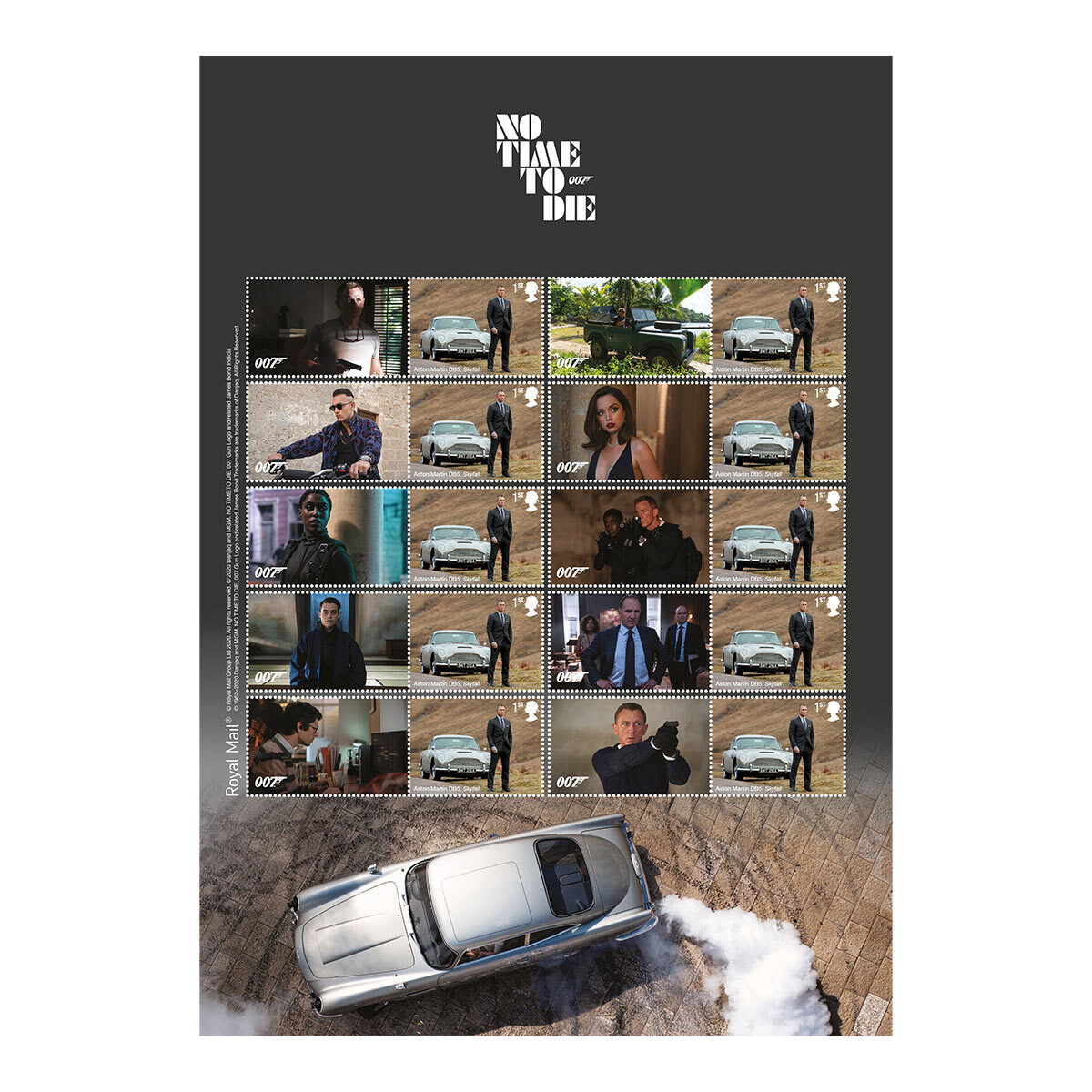 James Bond No Time to Die Royal Mail® Collectable Stamps - Souvenir Folder