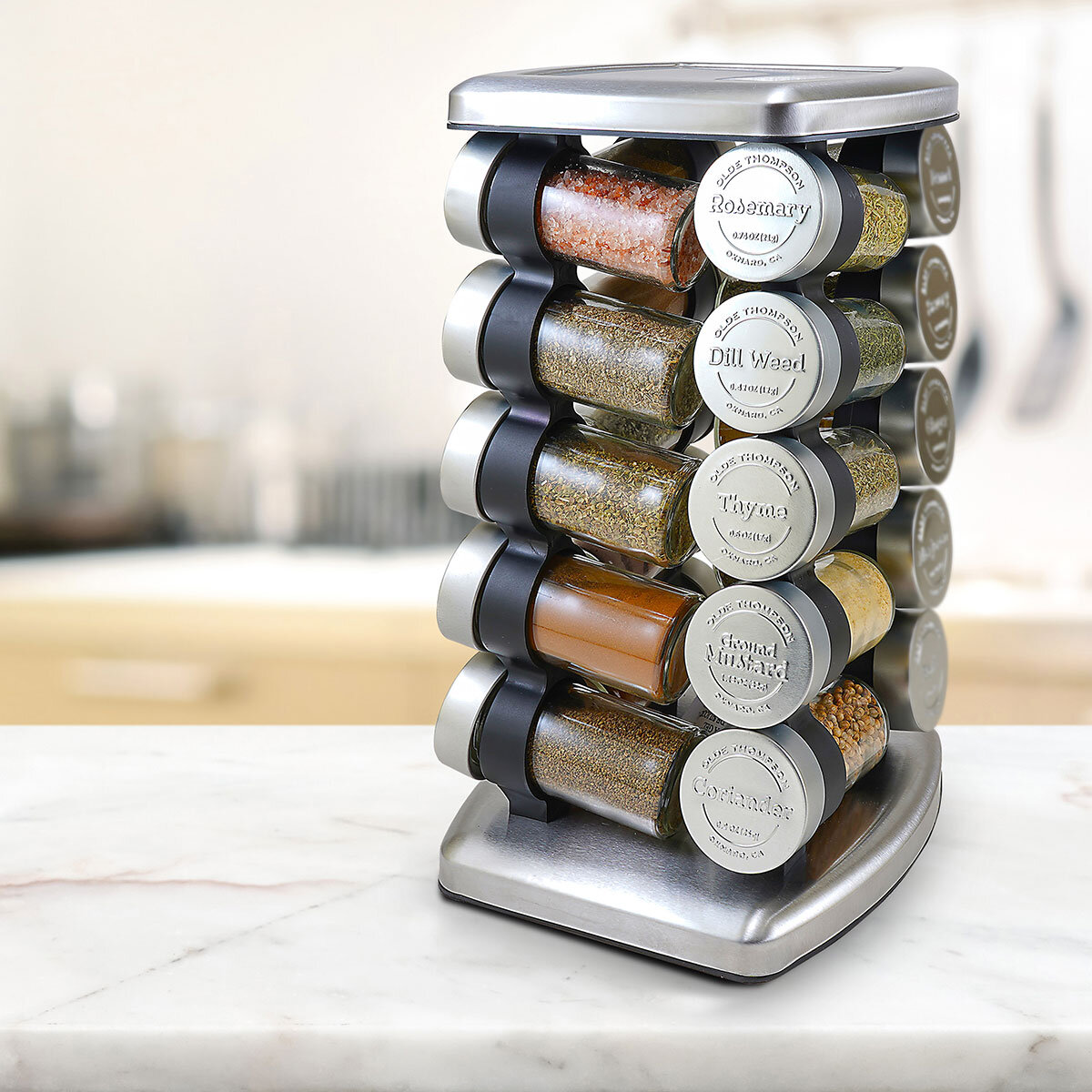 Olde Thompson 20 Jar Carousel Spice Rack