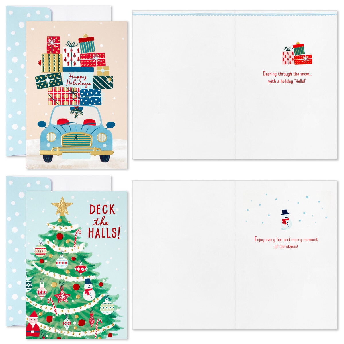 Hallmark Hand Crafted Christmas Card Assortment: Deck The Halls - 40 Pack Hallmark Hand Crafted Christmas Card Assortment: Deck The Halls - 40 Pack