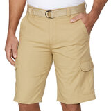 Front image of khaki shorts