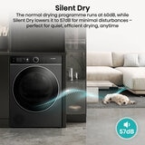 Hisense KitchenFit 5i Series DH5I104BBAB, 10kg Heat Pump Dryer, A+++ Rated in Black