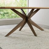 Bentley Designs Kristen Light Oak Dining Table, Seats 6
