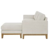 Henredon Murphy Cream Fabric Corner Sofa with Reversible Chaise