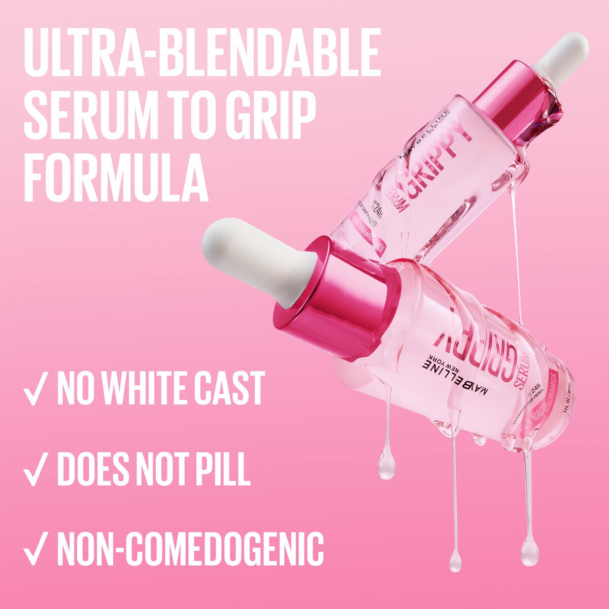 Maybelline Grippy Serum Makeup Primer, 2 x 30ML