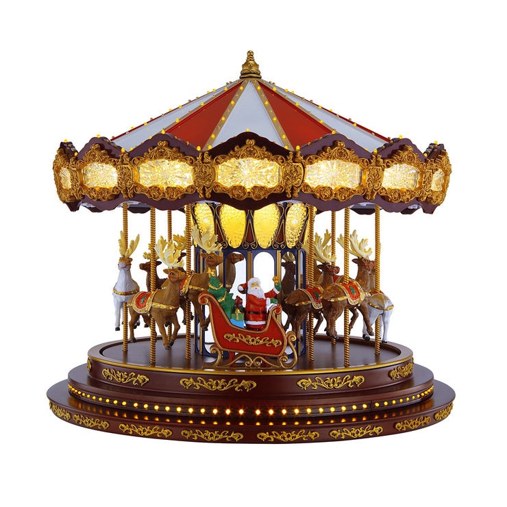 Mr Christmas Carousel on white background Mr Christmas Carousel on white background