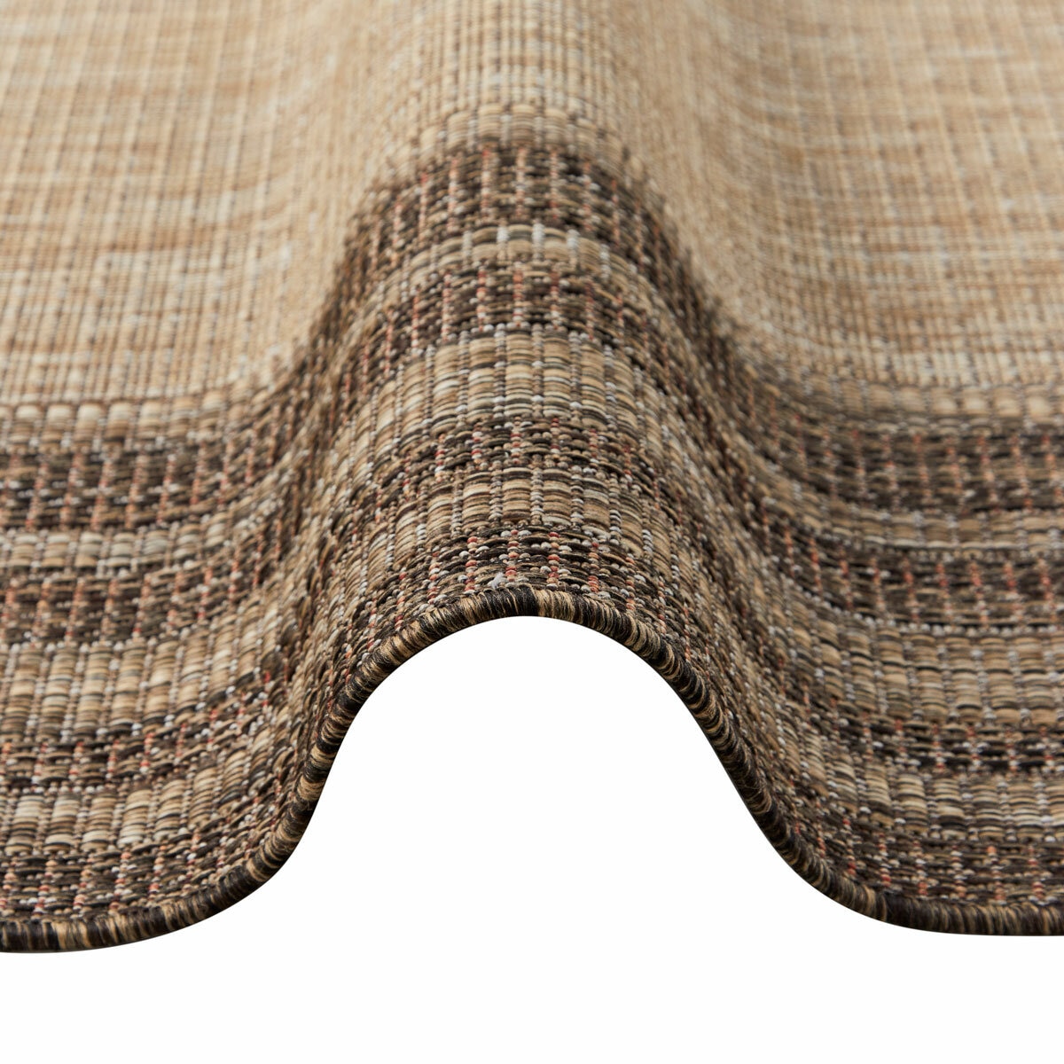 Concept Looms Sumac Beige Brown Indoor Outdoor Rug, in 3 Sizes