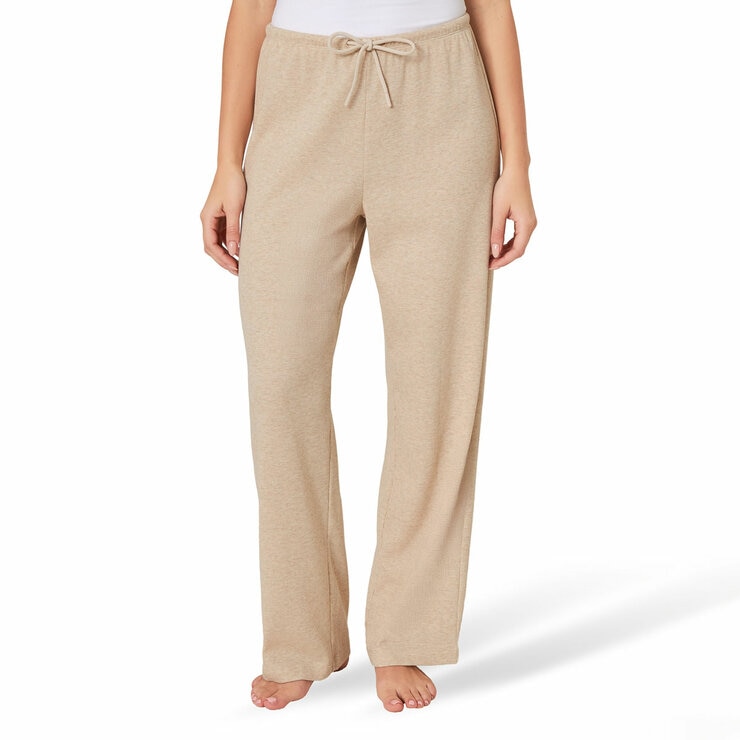 Well & Calm Ladies 3 Piece Waffle Lounge Set in Brown, Medium