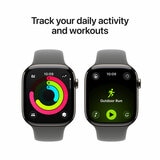Buy Apple Watch Series 11 GPS + Cellular, 46mm Natural Titanium Case with Stone Grey Sport Band - M/L, MFCX4MP/A at costco.co.uk