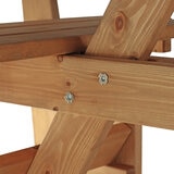 Zest 8 Seater Wooden Picnic Table Bench with Backs