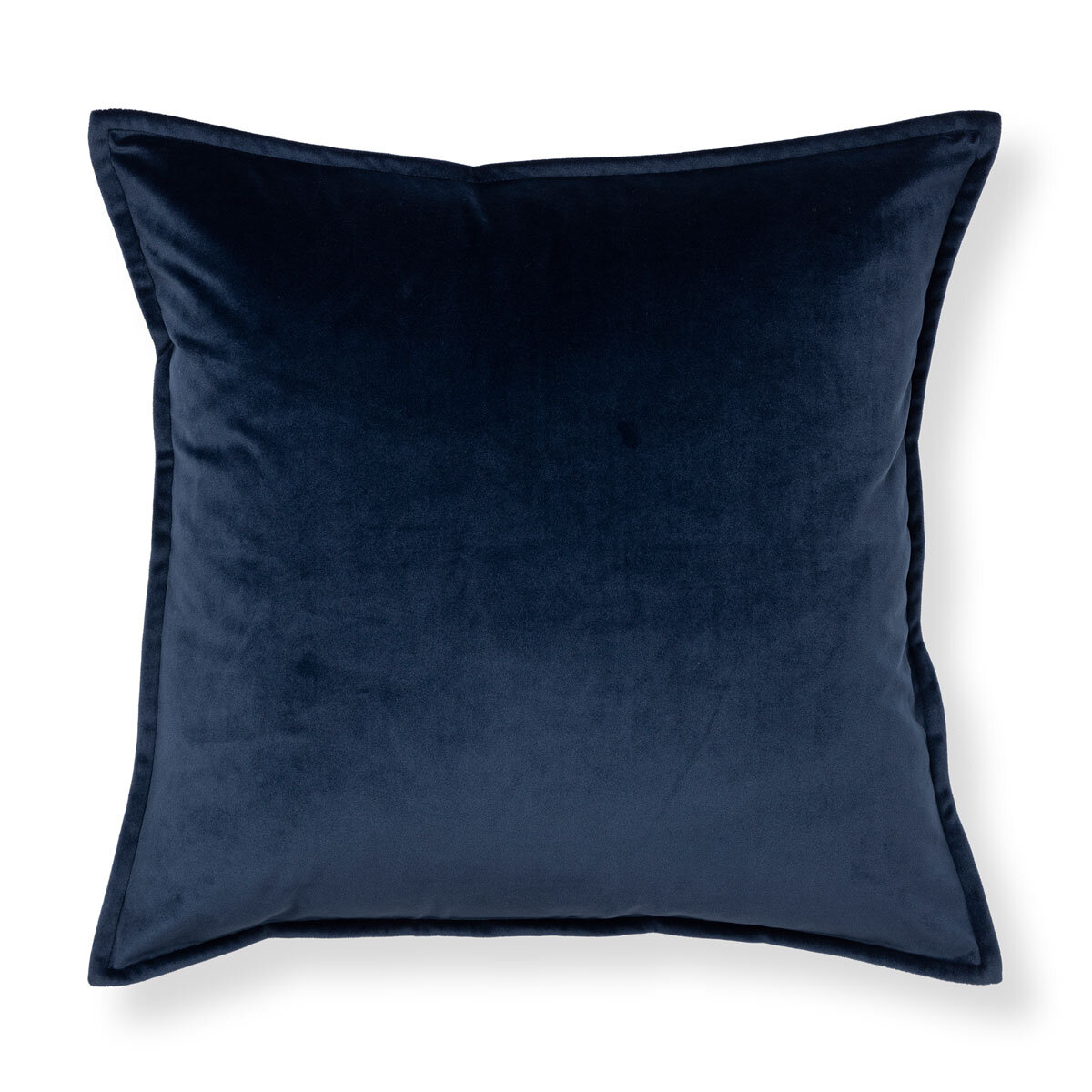 Velvet Feather Filled Deco Cushion 55 x 55 cm, Dress Blue