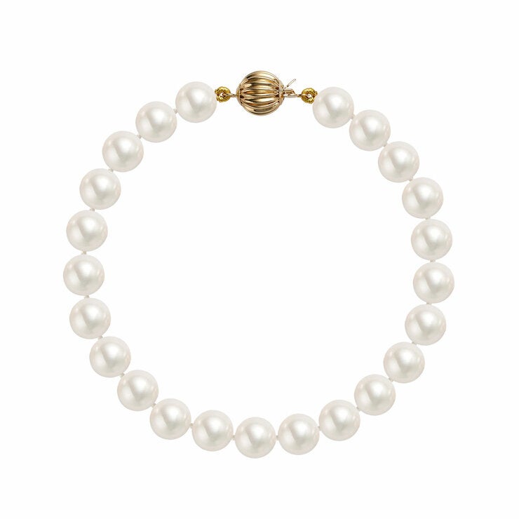 7-7.5mm Akoya Pearl Bracelet, 14ct Yellow Gold 7-7.5mm Akoya Pearl Bracelet, 14ct Yellow Gold