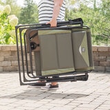 Timber Ridge Zero Gravity Folding Lounger with Side Table