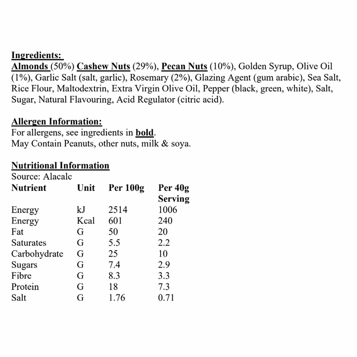 Ingredient info Ingredient info