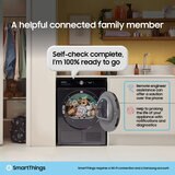 Samsung Series 8 DV90BB9445GHS1, 9kg Smart Heat Pump Tumble Dryer, A+++ Rated in White