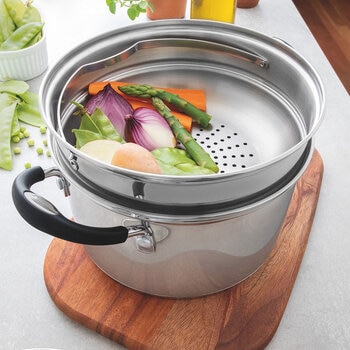 Tramontina Stainless Steel Steamer Set, 20cm / 3.4L