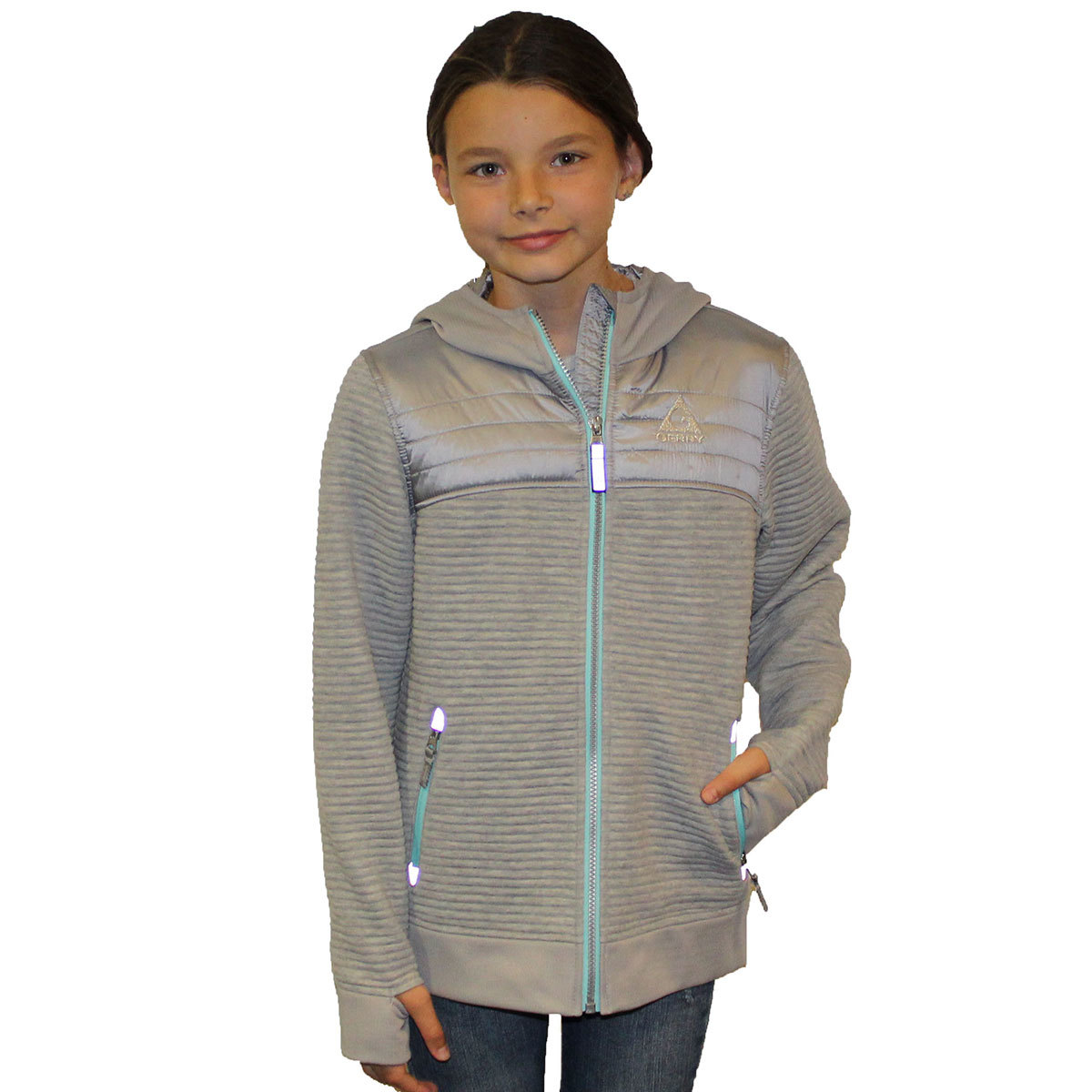 Gerry Ribbed Youth Jacket in Grey