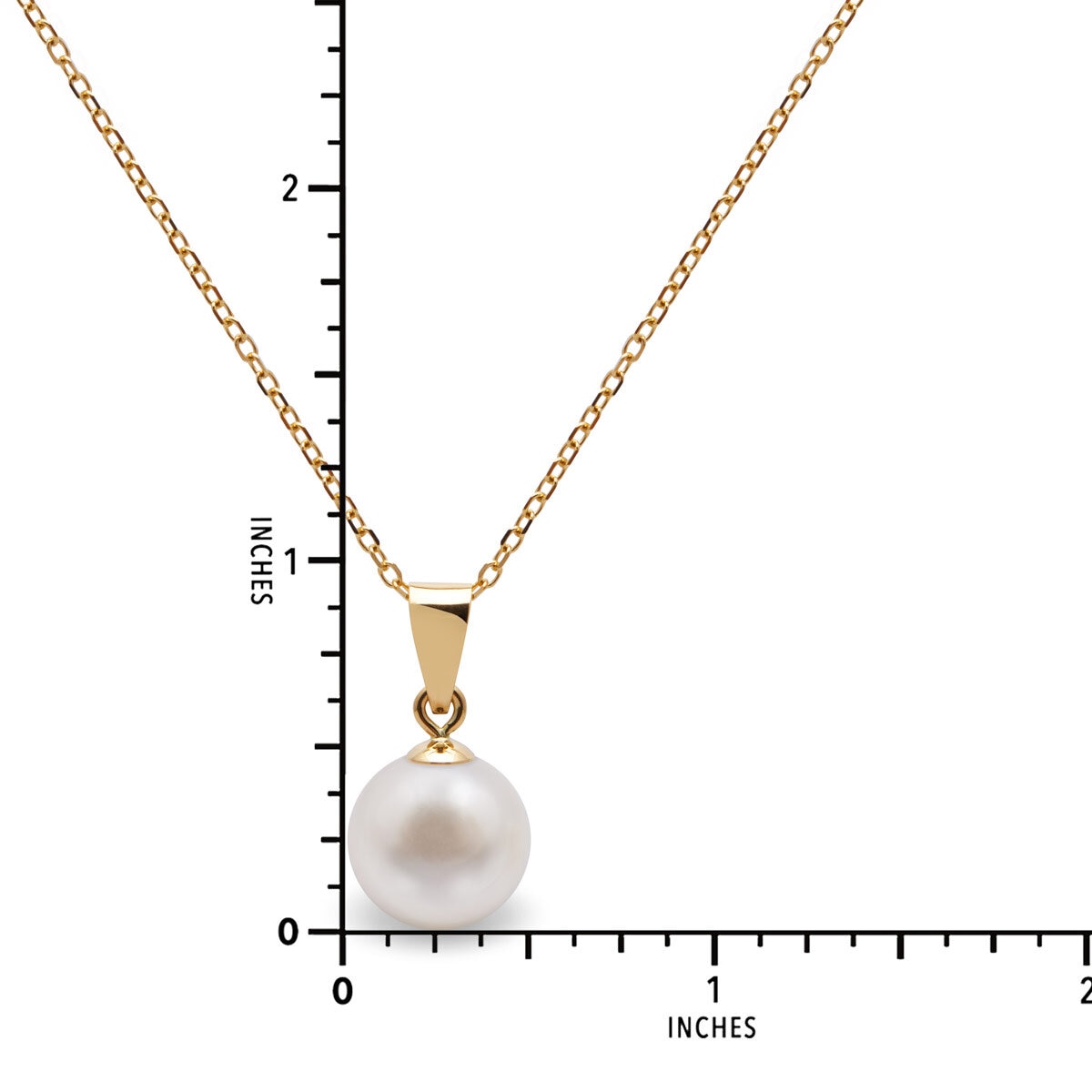 7.5mm Akoya Pearl Pendant, 18ct Yellow Gold