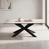 Indus Valley Arden Sand Ceramic Coffee Table