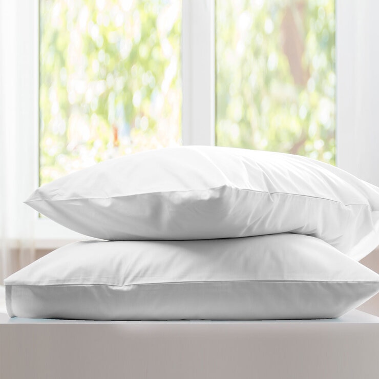 Purity Home 400 Thread Count Cotton Pillowcase Pair, in 3 Colours