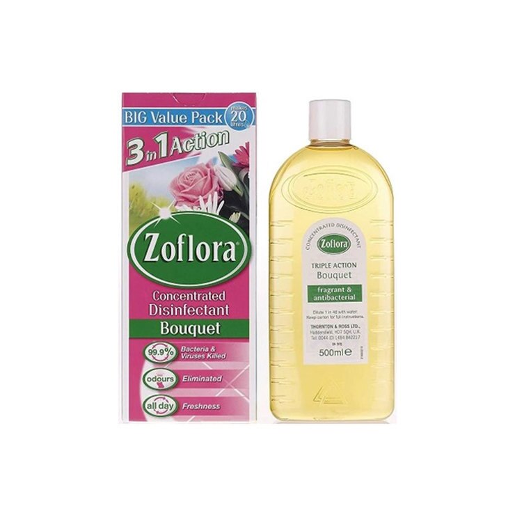 Zoflora Concentrated Disinfectant in Bouquet, 3 x 500ml Costco UK
