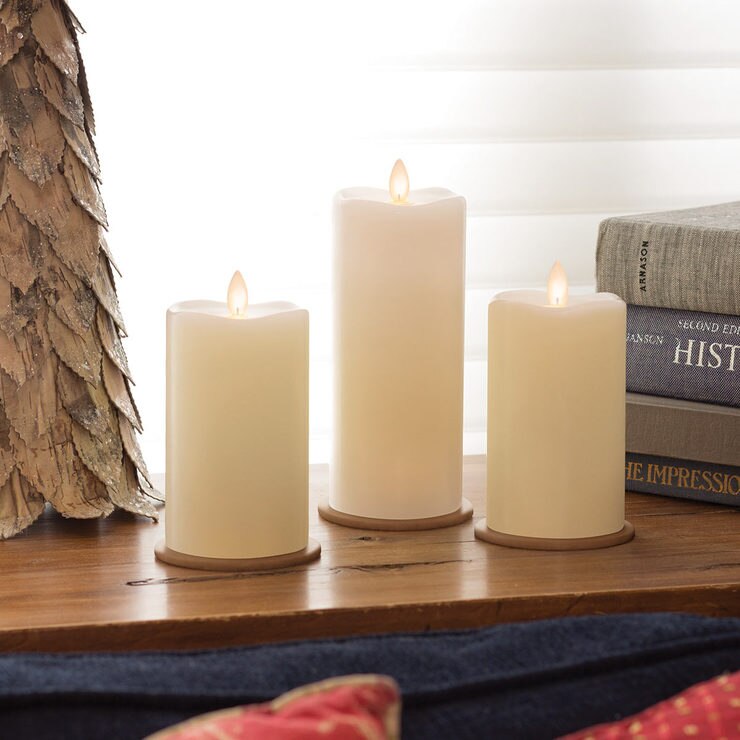 Mirage LED Wax Candles with Remote & Timers, 5 Pack Costco UK