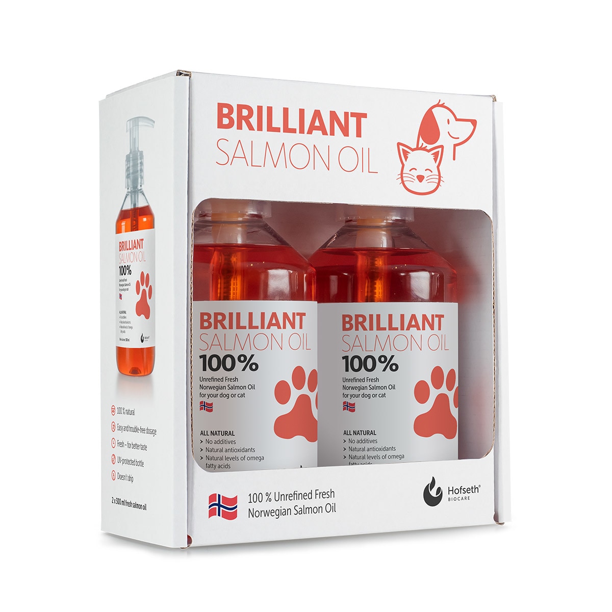 Brilliant 100% Salmon Oil For Pets, 2 x 300ml | Costco UK