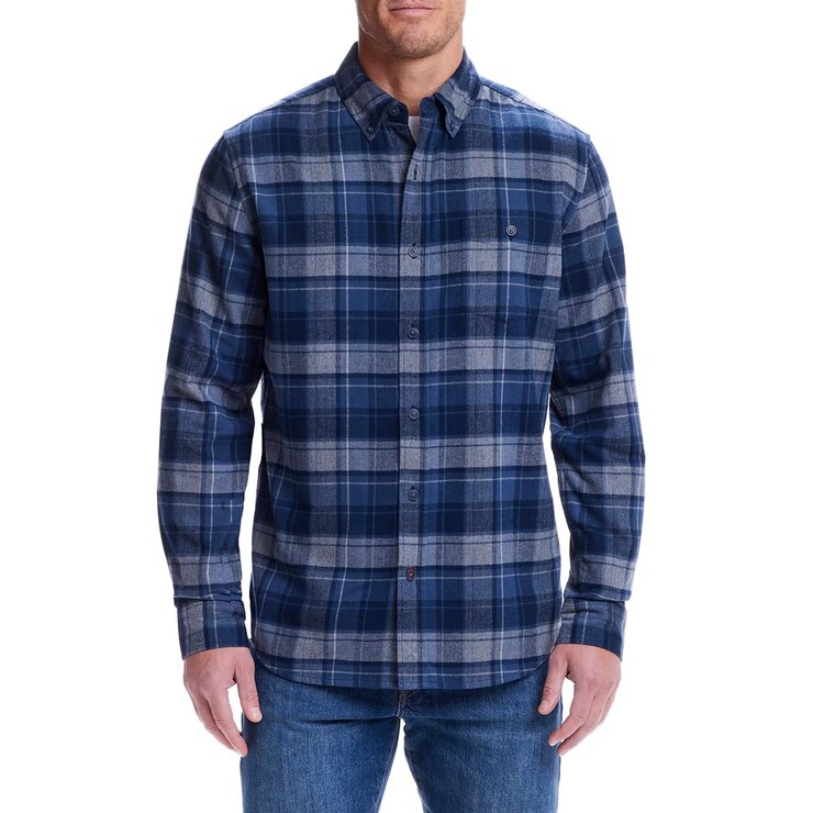 Weatherproof Vintage Men's Long Sleeve Flannel Shirt in Black Weatherproof Vintage Men's Long Sleeve Flannel Shirt in Black
