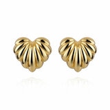 14ct Yellow Gold Heart Earrings 14ct Yellow Gold Heart Earrings