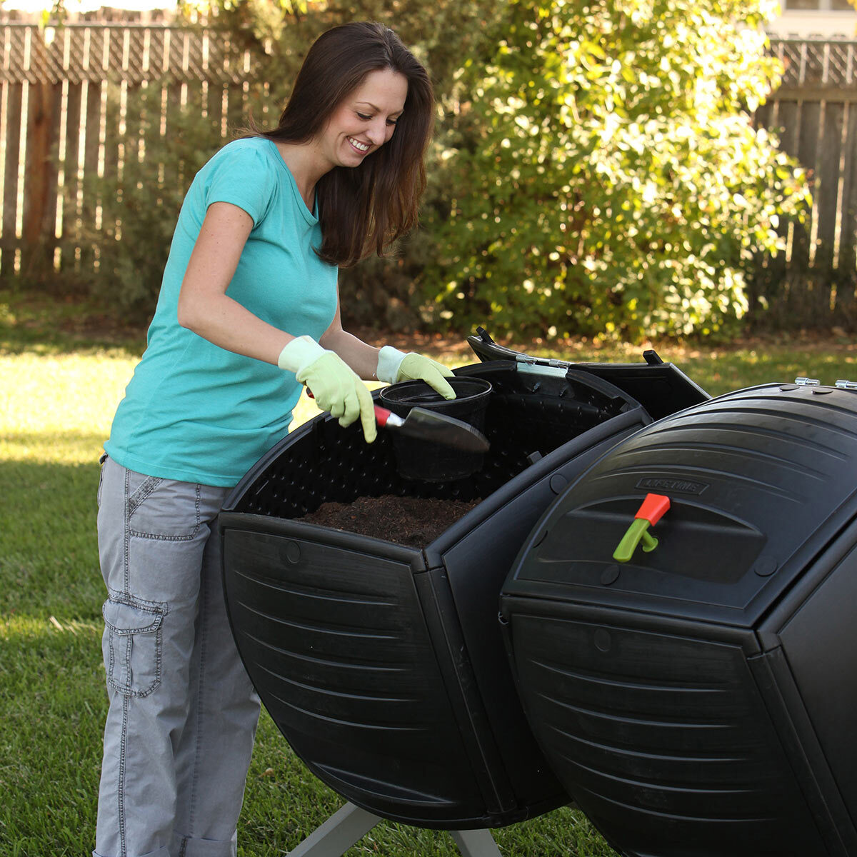 Lifetime Dual Composter lifestyle view 2