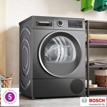 Bosch WQG245R9GB, Series 6 Heat Pump Dryer, A++ Rated in Grey