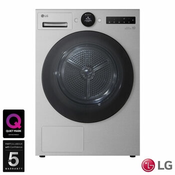 LG RHX7009TSB 9kg Heat Pump Tumble Dryer, A+++ Rated in Silver