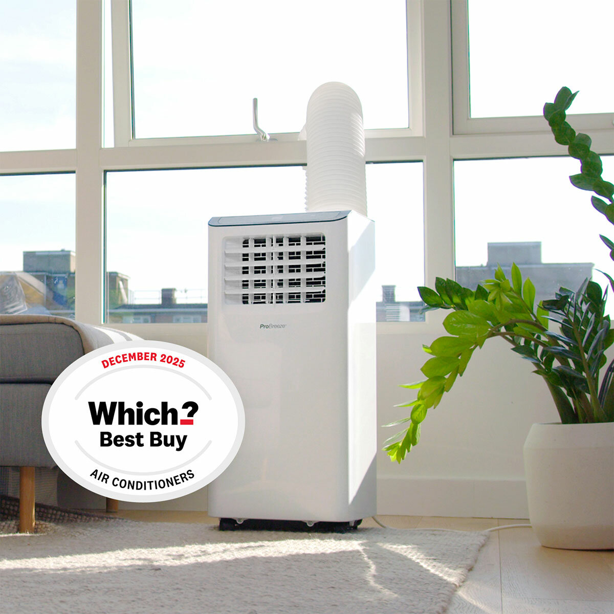 Lifestyle image of portable air conditioner in living room Lifestyle image of portable air conditioner in living room