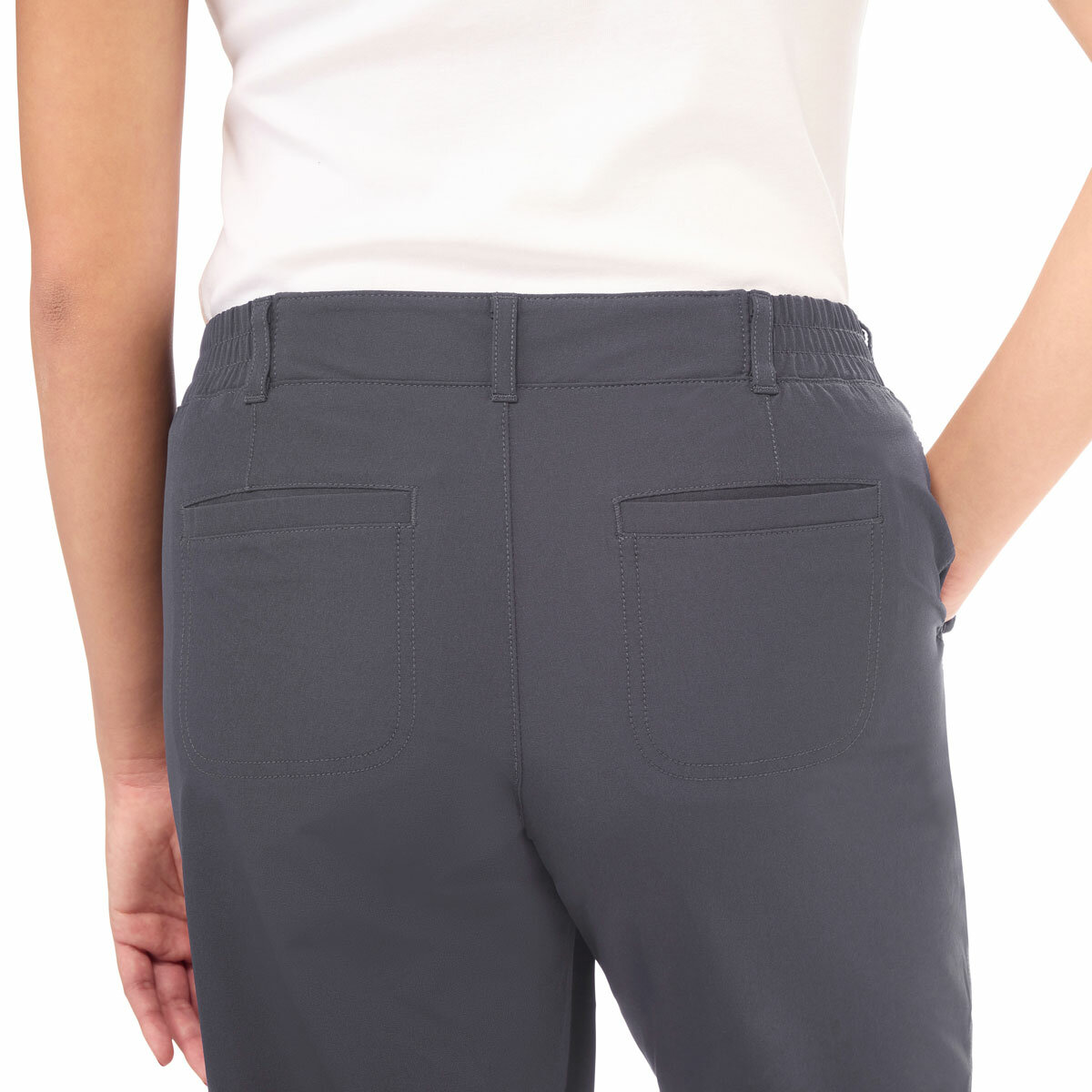 Kirkland Signature Women's Travel Pant in Grey