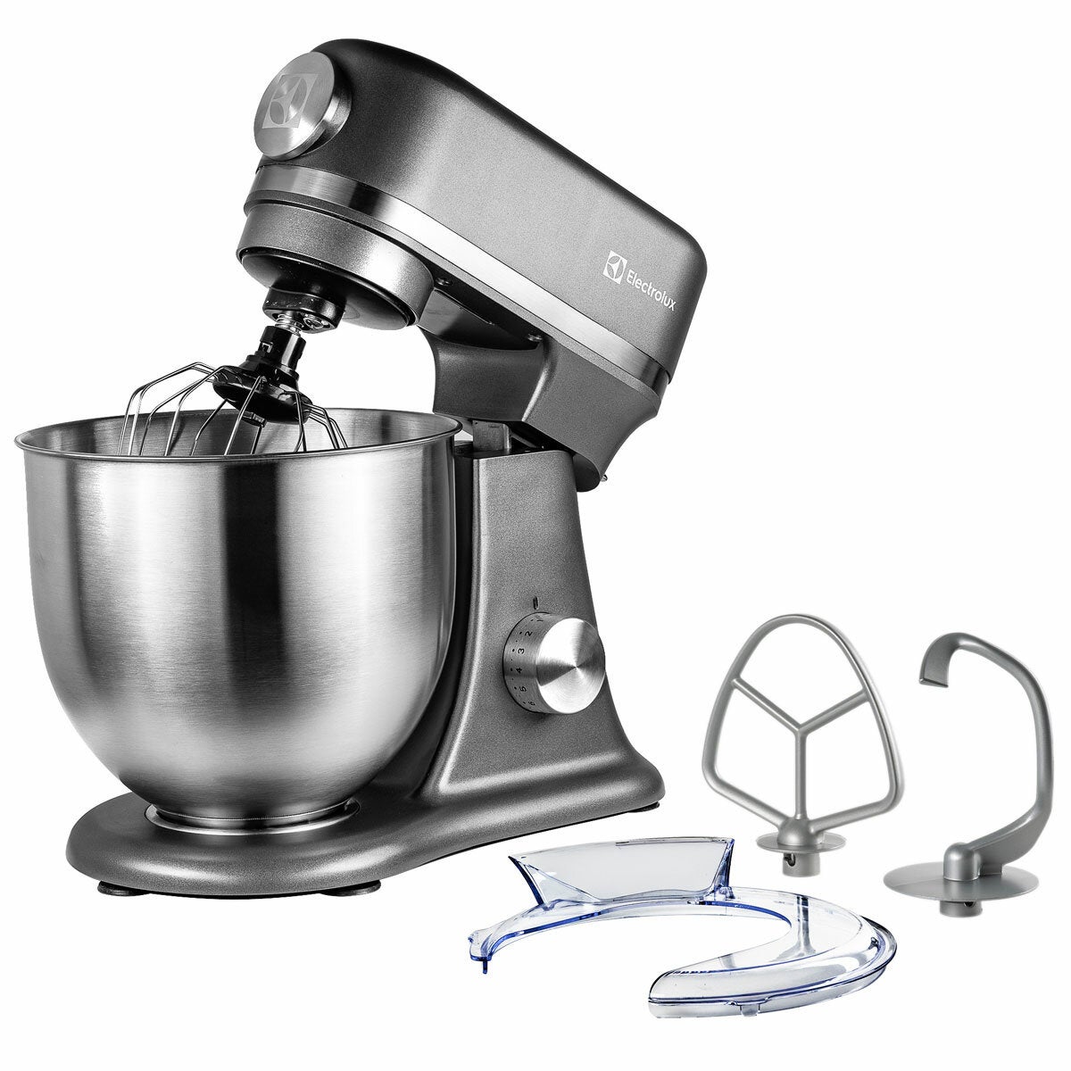 Image of Electrolux SDA2842ELGRY 1600W Die-Cast Stand Mixer in Grey