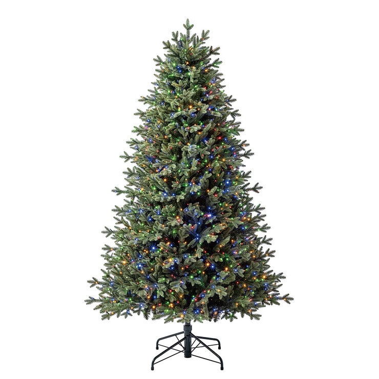 6.5ft (1.9m) Pre-Lit Aspen Artificial Christmas Tree with 1,500 Colour Changing Micro LED Lights