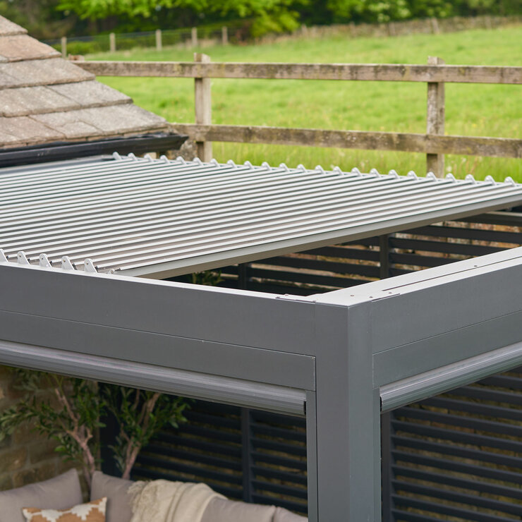 Sunvilla 9ft 10" x 13ft 2" (3 x 4m) Full Electric Louvered Pergola with LEDs