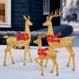 3pc Deer Family (Gold)