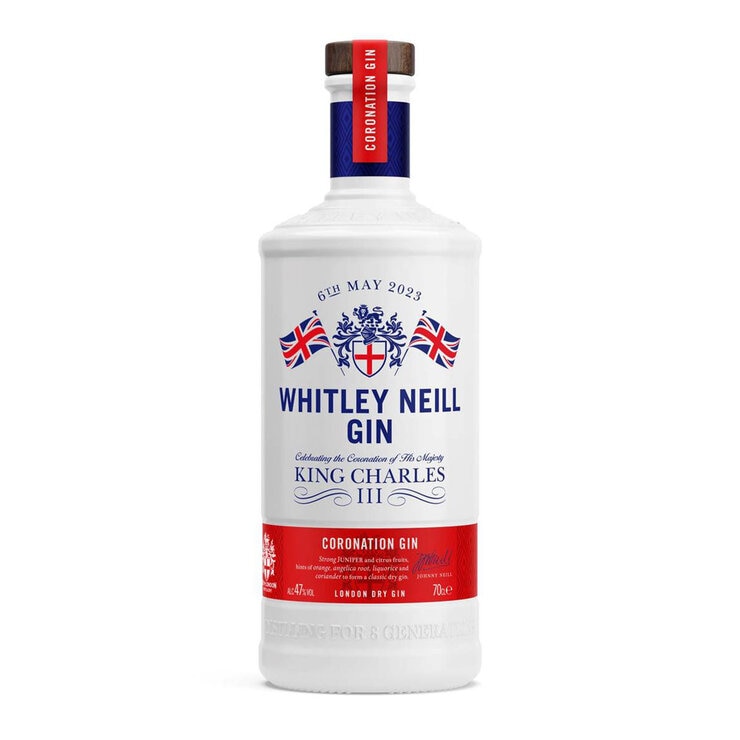Whitley Neil Kings Coronation Dry Gin, 70cl Whitley Neil Kings Coronation Dry Gin, 70cl