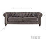 Allington Grey Fabric Sofa