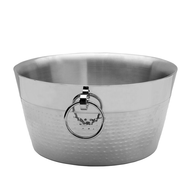 Mikasa Double Wall Stainless Steel Hammered Beverage Tub Costco UK