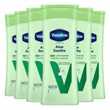 Vaseline Aloe Soothe Lotion, 6 x 400ml