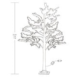 7ft Twinkle Flocked Cedar Tree 7ft Twinkle Flocked Cedar Tree