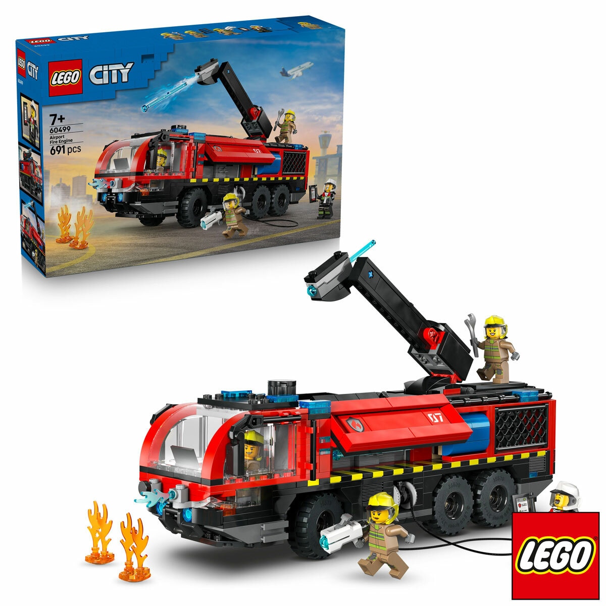 LEGO City Airport Fire Truck - Model 60499 (7+ Years)