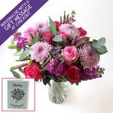 30 Stem Mixed Mother's Day Flower Bouquet with Greetings Card
