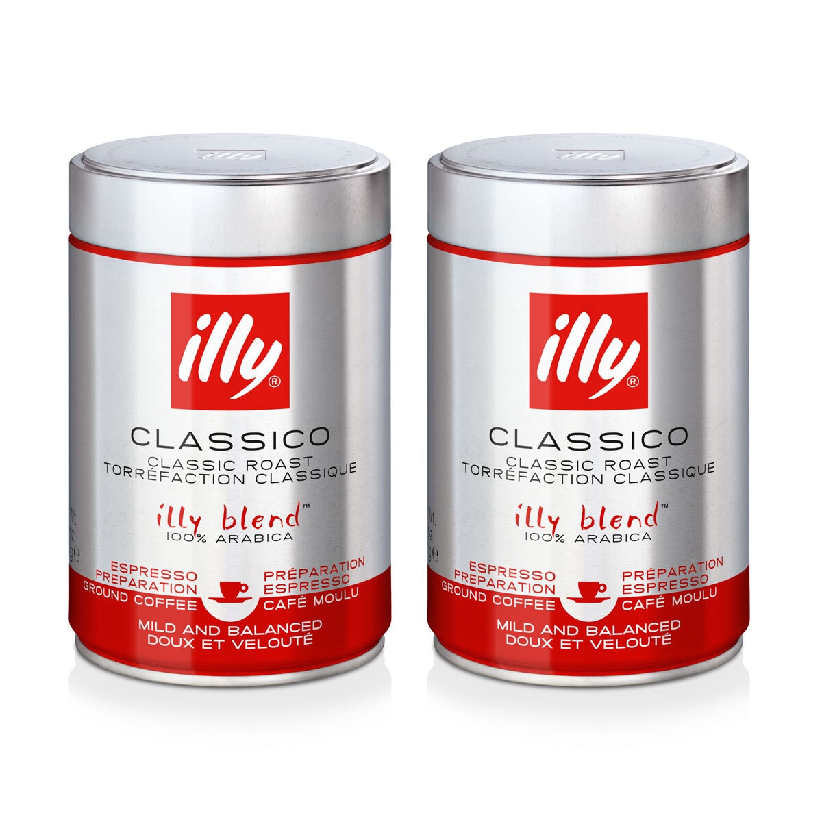 illy Classico Roast Ground Coffee, 2 x 250g